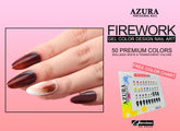 (COMBO) FIREWORK - 50 colors (Ice Flower/Snow Flakes/ Halo Dye Dandelion) Nail Art Design-gel-AZURA- Nail Supply American Gel Polish - Phuong Ni